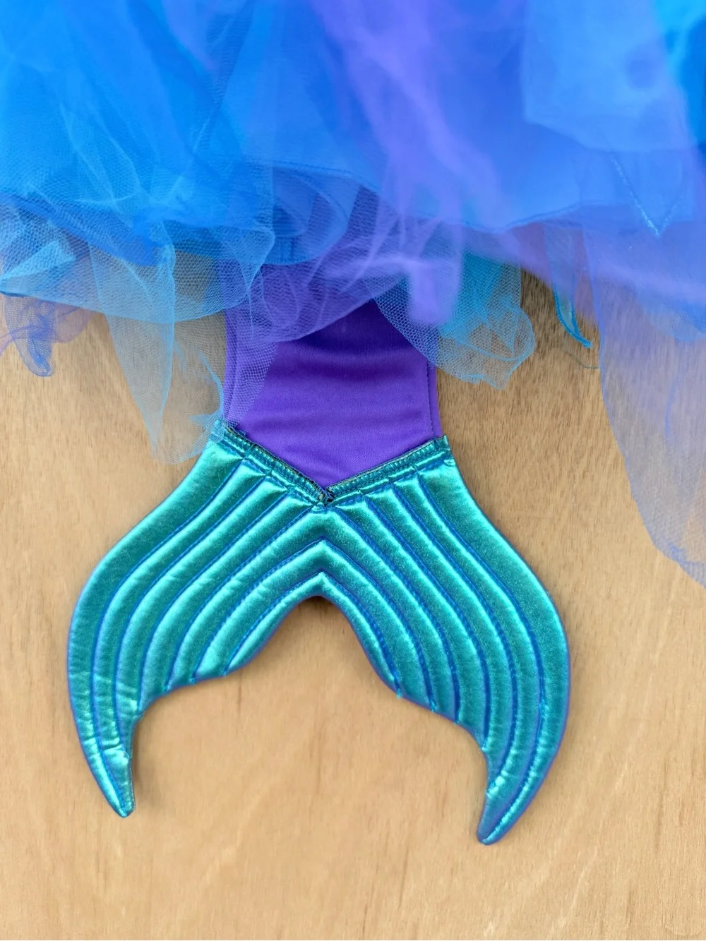 Gillian’s Closet Mermaid Costume Dress Blue Purple Tulle Tail Fin Size 5